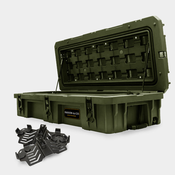 Offroad Camping Box 95L - green mit Quick Release System